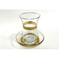 Армуды (стаканчики) турецкие чайные с позолотой