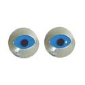 Серьги Evil Eye в серебрянном обрамлении