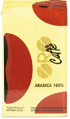 Кофе молотый ORO Caffe' 100% Arabica 250 гр