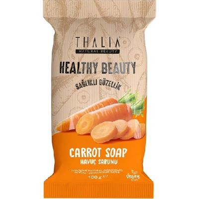 Натуральное твердое мыло Thalia Brightening Effect Healthy&Beauty с экстрактом моркови 100 гр.