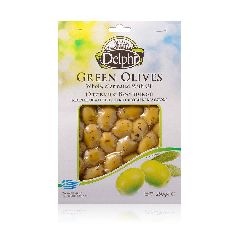 Оливки с косточкой маринованные, с оливковым маслом, DELPHI 250г