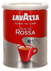 КОФЕ МОЛОТЫЙ LAVAZZA ROSSA 250 ГР. (Ж.Б.)