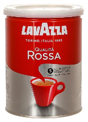 КОФЕ МОЛОТЫЙ LAVAZZA ROSSA 250 ГР. (Ж.Б.)