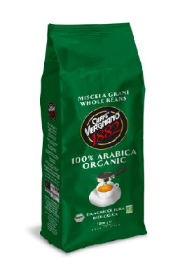 КОФЕ В ЗЕРНАХ VERGNANO 1882 100% ARABICA ORGANIC, 1000 ГР