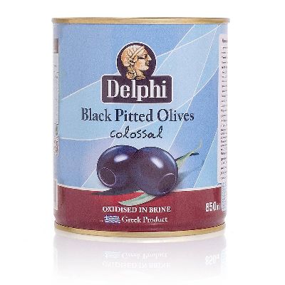 Маслины без косточки в рассоле DELPHI Colossal 121-140 820г