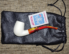 Курительная мини трубка из сепиолита (морская пенка, meerschaum) А015