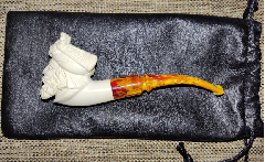 Курительная мини трубка из сепиолита (морская пенка, meerschaum) А017