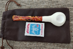 Курительная мини трубка из сепиолита (морская пенка, meerschaum) А012