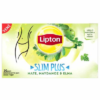 FORM Чай SLIM PLUS микс трав с мята-петрушкой и с яблоком  LIPTON