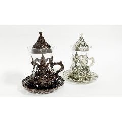 чайный набор турецкие стаканчики + металл