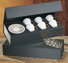 Фарфоровый кофейный набор на 6 персон
