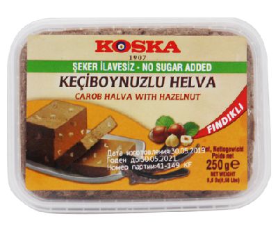 Кунжутная халва без сахара с фундуком Koska 250 г