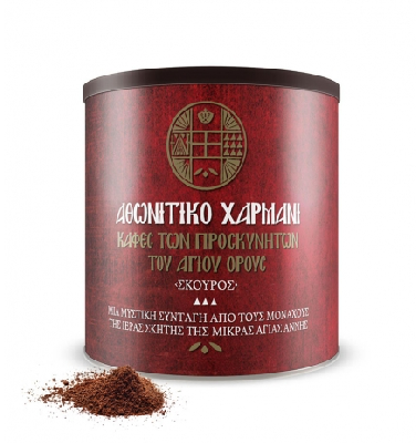 Молотый кофе Афонитико Хармани (Athonitiko Harmani) со специями (темная обжарка)