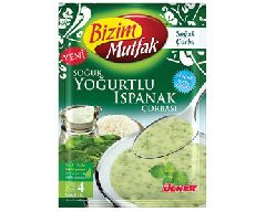 Суп холодный с йогуртом и шпинатом (Soğuk yoğurtlu ıspanak çorbası)