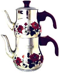Турецкий чайник с цветным орнаментом