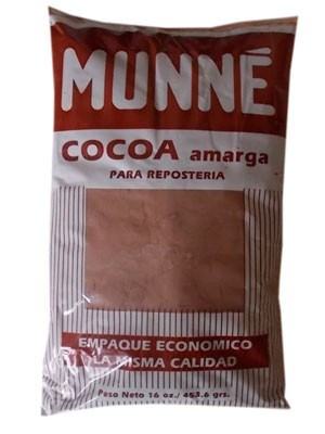 Какао доминиканский MUNNE c сахаром, пакет 454 гр